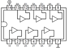 4050 : Sextuple amplificateurs